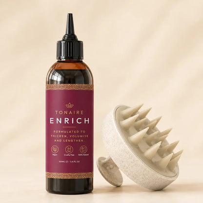 Enrich Hair Growth Oil + Scalp Massager Duo