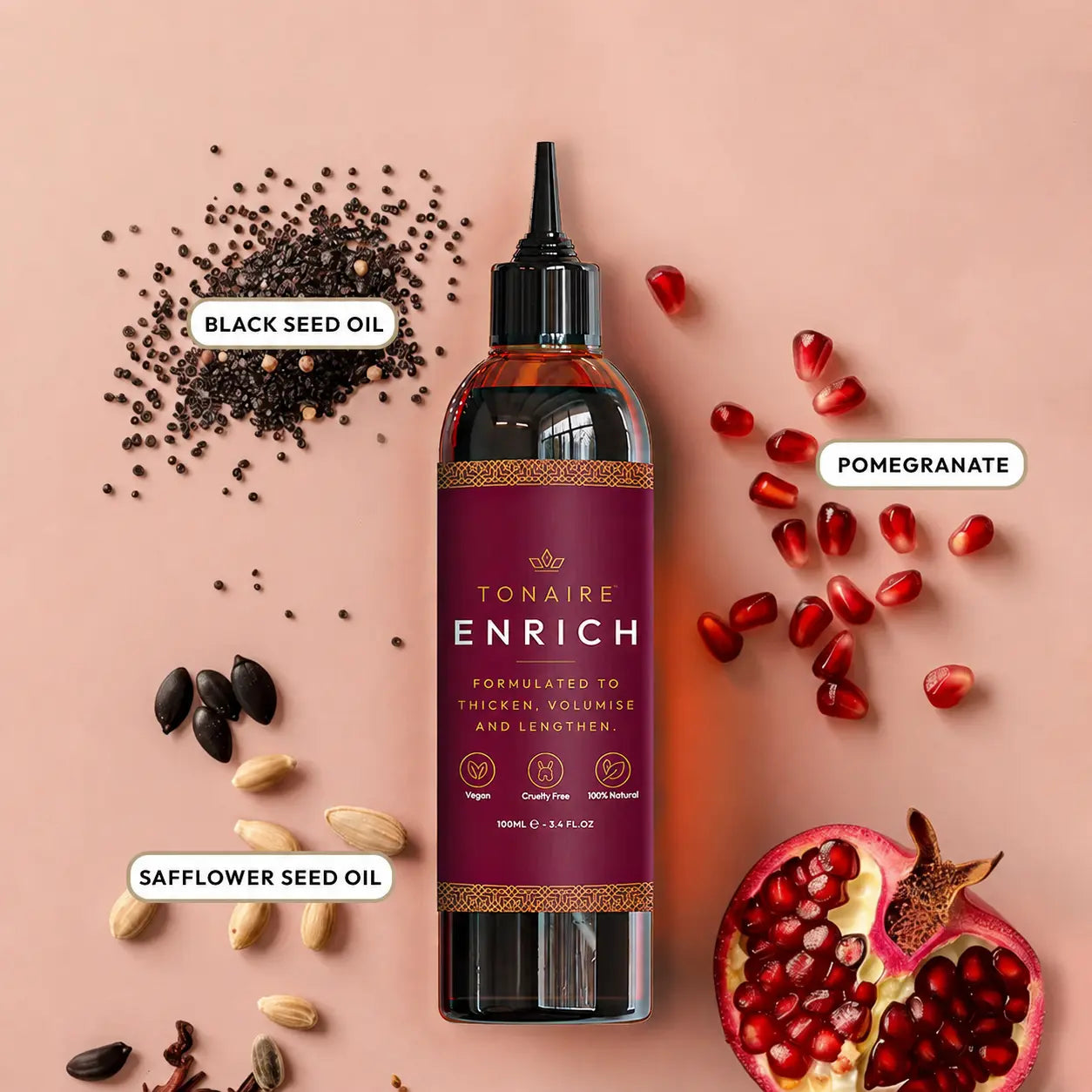 Enrich Hair Growth Oil + Scalp Massager Duo